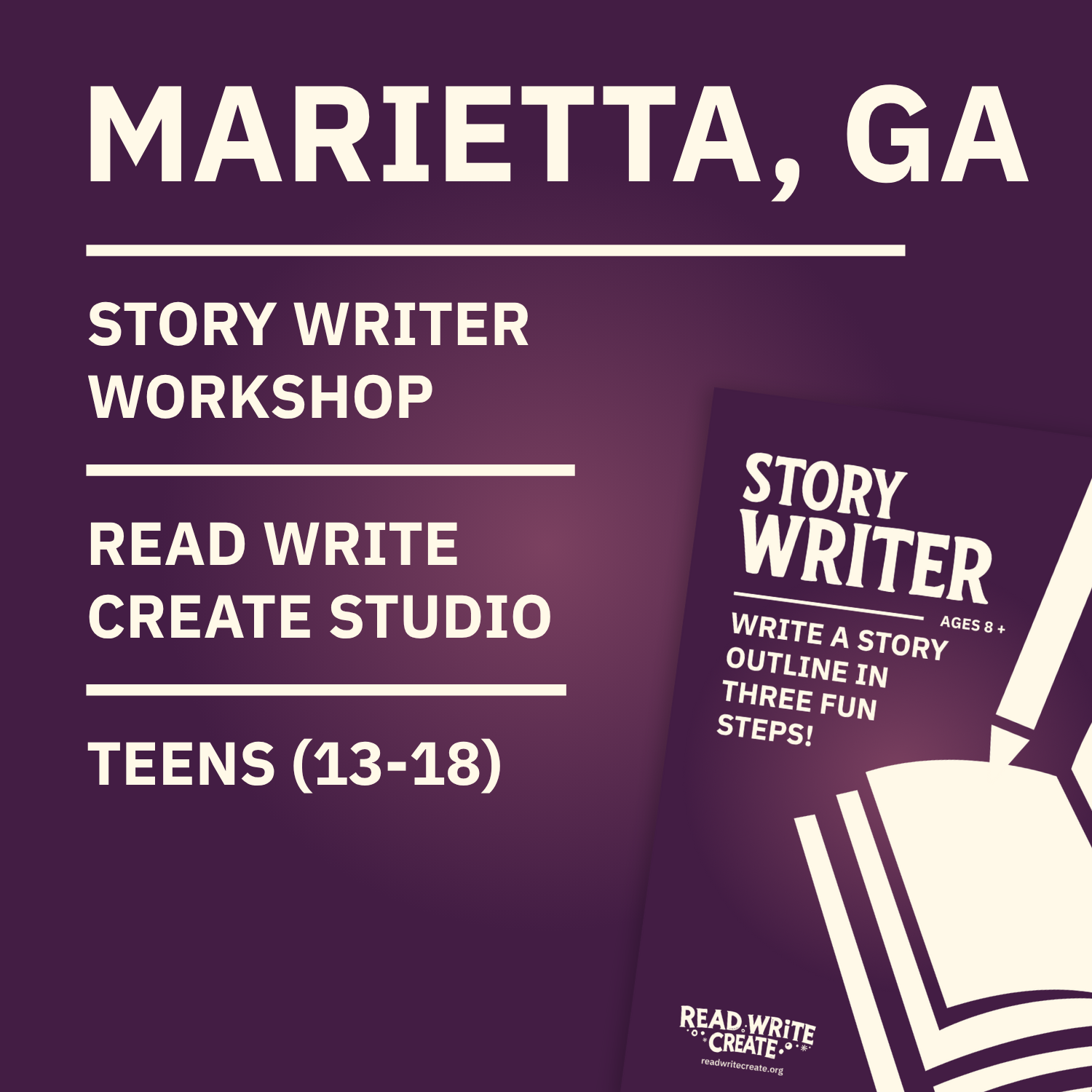 Story Writer Workshop for Teens – Read Write Create