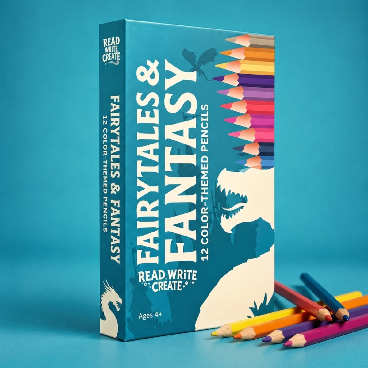 Fairytales &amp; Fantasy Color-Themed Pencils with Collectible Magnetic Gift Box (Wholesale)