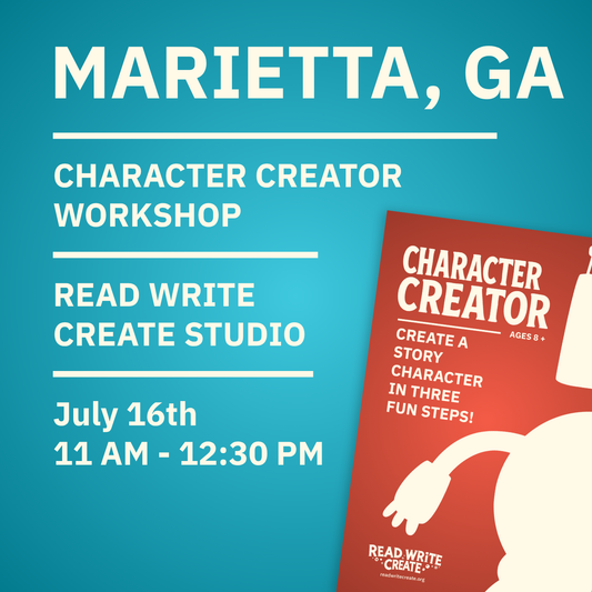 Character Creator Workshop | Read Write Create Studio | July 16th | 11 AM