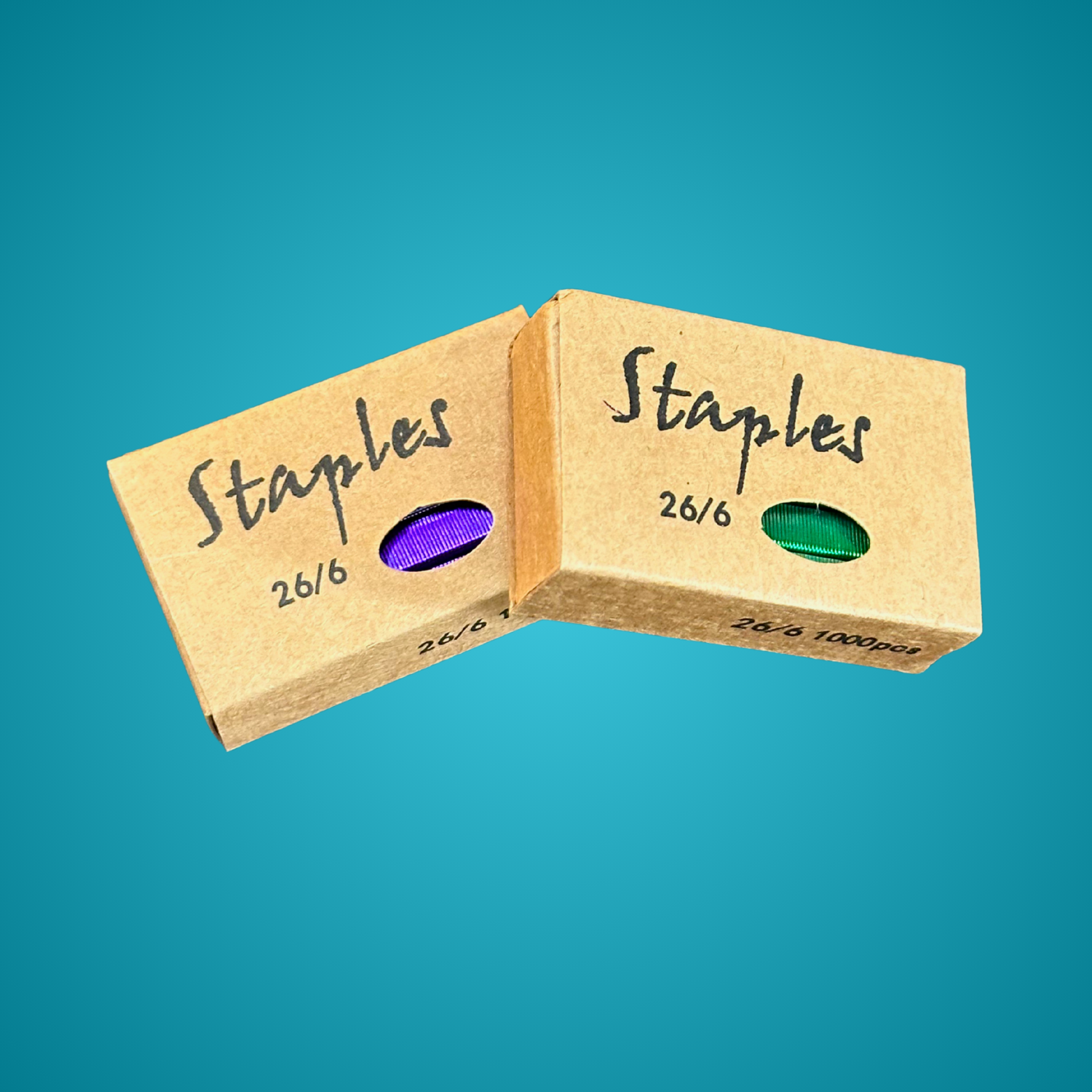 Colored Staples (2 Boxes)