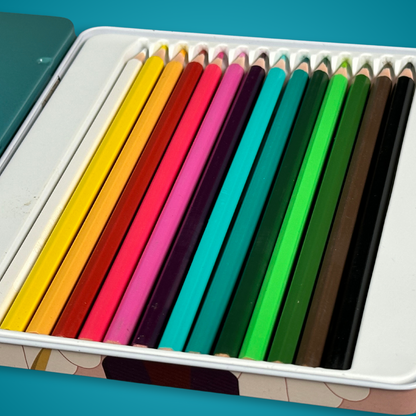 Fairytales and Fantasy Color-Themed Pencils with Collectible Tin Container (Wholesale)