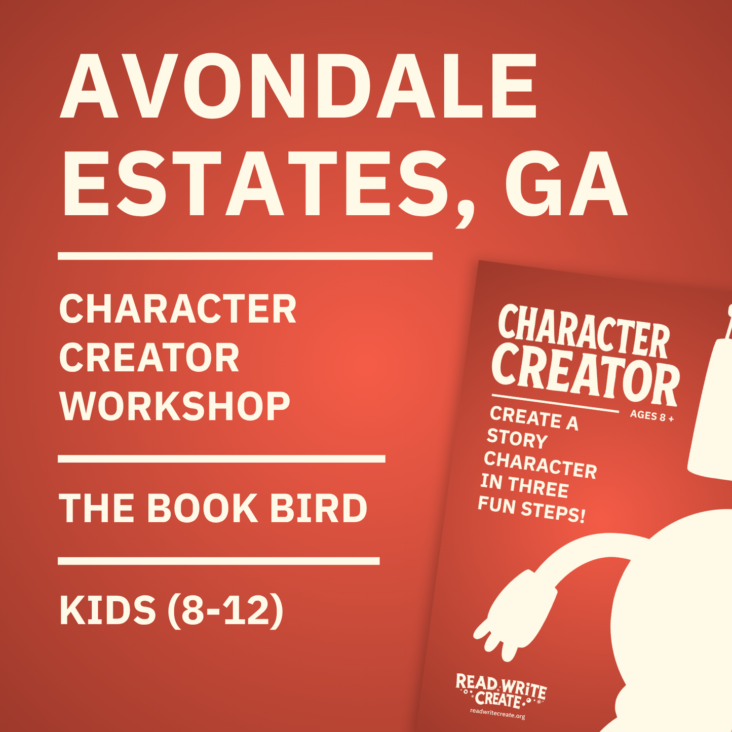Character Creator Workshop for Kids: The Book Bird | Nov 8