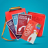 Creative Writing Bundle for Homeschool with Red bag and Classic Comic Book colored pencils
